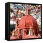 ¡Viva Mexico! Square Collection - Guanajuato Colorful Cityscape XX-Philippe Hugonnard-Framed Stretched Canvas