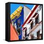 ¡Viva Mexico! Square Collection - Guanajuato Facades II-Philippe Hugonnard-Framed Stretched Canvas