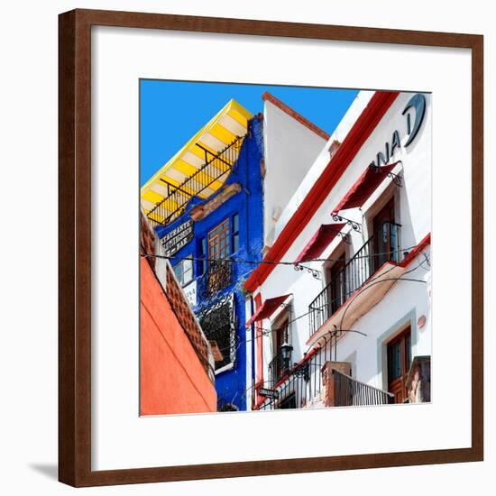 ¡Viva Mexico! Square Collection - Guanajuato Facades II-Philippe Hugonnard-Framed Photographic Print