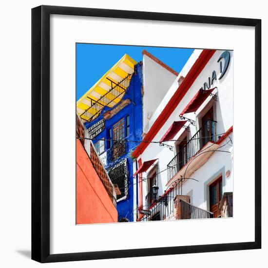 ¡Viva Mexico! Square Collection - Guanajuato Facades II-Philippe Hugonnard-Framed Photographic Print