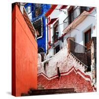 ¡Viva Mexico! Square Collection - Guanajuato Facades III-Philippe Hugonnard-Stretched Canvas