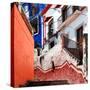 ¡Viva Mexico! Square Collection - Guanajuato Facades III-Philippe Hugonnard-Stretched Canvas