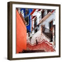 ¡Viva Mexico! Square Collection - Guanajuato Facades III-Philippe Hugonnard-Framed Photographic Print