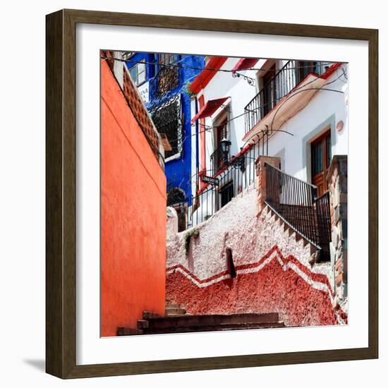 ¡Viva Mexico! Square Collection - Guanajuato Facades III-Philippe Hugonnard-Framed Photographic Print