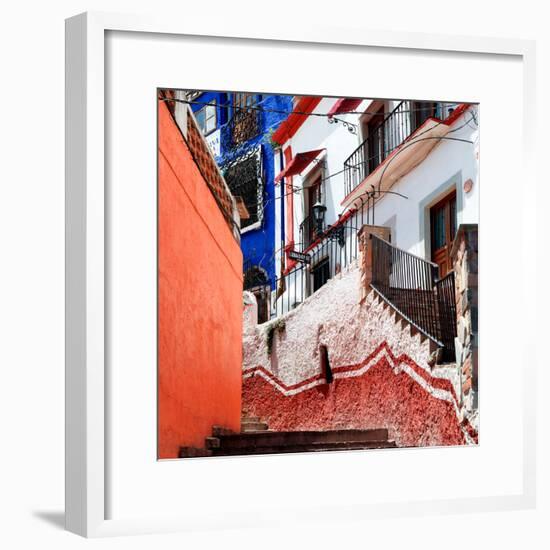 ¡Viva Mexico! Square Collection - Guanajuato Facades III-Philippe Hugonnard-Framed Photographic Print