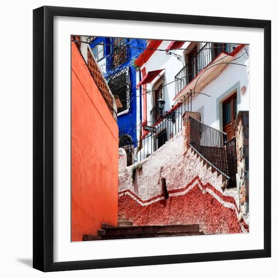 ¡Viva Mexico! Square Collection - Guanajuato Facades III-Philippe Hugonnard-Framed Photographic Print
