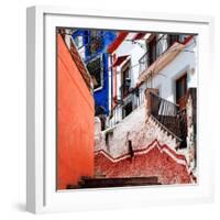 ¡Viva Mexico! Square Collection - Guanajuato Facades III-Philippe Hugonnard-Framed Photographic Print