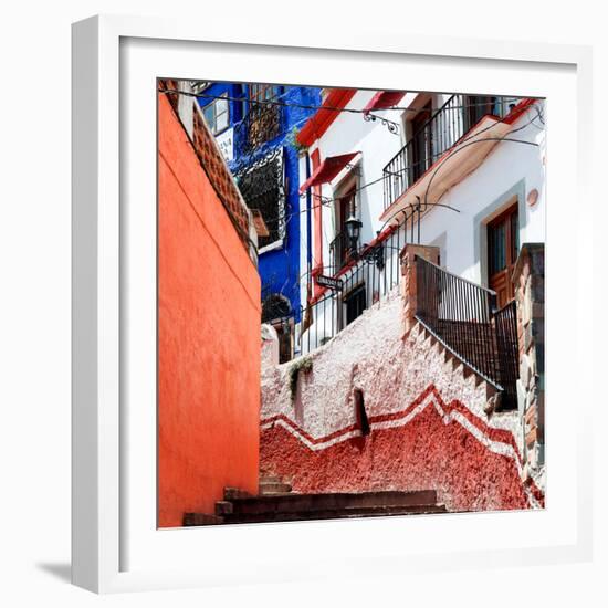 ¡Viva Mexico! Square Collection - Guanajuato Facades III-Philippe Hugonnard-Framed Photographic Print