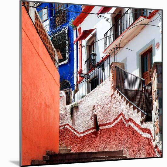¡Viva Mexico! Square Collection - Guanajuato Facades III-Philippe Hugonnard-Mounted Photographic Print