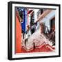 ¡Viva Mexico! Square Collection - Guanajuato Facades-Philippe Hugonnard-Framed Photographic Print