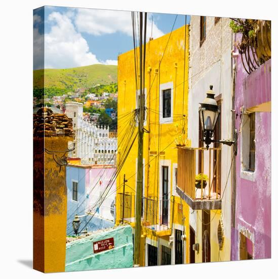 ¡Viva Mexico! Square Collection - Guanajuato Street Scene II-Philippe Hugonnard-Stretched Canvas