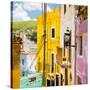 ¡Viva Mexico! Square Collection - Guanajuato Street Scene II-Philippe Hugonnard-Stretched Canvas