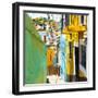 ¡Viva Mexico! Square Collection - Guanajuato Street Scene IV-Philippe Hugonnard-Framed Photographic Print