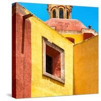 ¡Viva Mexico! Square Collection - Guanajuato Yellow Facades-Philippe Hugonnard-Stretched Canvas