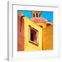 ¡Viva Mexico! Square Collection - Guanajuato Yellow Facades-Philippe Hugonnard-Framed Photographic Print