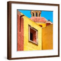 ¡Viva Mexico! Square Collection - Guanajuato Yellow Facades-Philippe Hugonnard-Framed Photographic Print