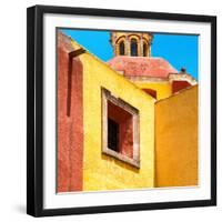 ¡Viva Mexico! Square Collection - Guanajuato Yellow Facades-Philippe Hugonnard-Framed Photographic Print