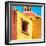 ¡Viva Mexico! Square Collection - Guanajuato Yellow Facades-Philippe Hugonnard-Framed Photographic Print