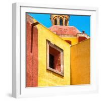 ¡Viva Mexico! Square Collection - Guanajuato Yellow Facades-Philippe Hugonnard-Framed Photographic Print