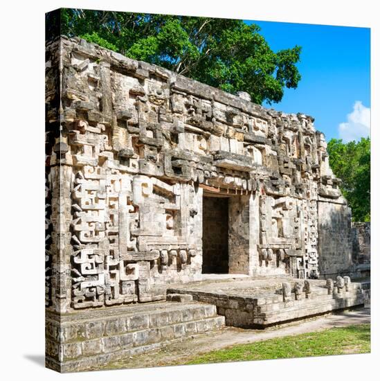 ¡Viva Mexico! Square Collection - Hochob Mayan Pyramids of Campeche IV-Philippe Hugonnard-Stretched Canvas