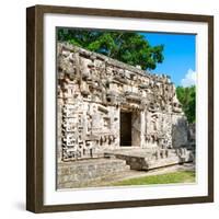 ¡Viva Mexico! Square Collection - Hochob Mayan Pyramids of Campeche IV-Philippe Hugonnard-Framed Photographic Print