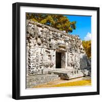 ¡Viva Mexico! Square Collection - Hochob Mayan Pyramids of Campeche VI-Philippe Hugonnard-Framed Photographic Print