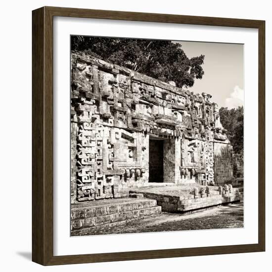 ¡Viva Mexico! Square Collection - Hochob Mayan Pyramids of Campeche VII-Philippe Hugonnard-Framed Photographic Print