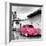 ?Viva Mexico! Square Collection - Hot Pink VW Beetle Car in San Cristobal de Las Casas-Philippe Hugonnard-Framed Photographic Print