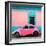 ¡Viva Mexico! Square Collection - Hot Pink VW Beetle - San Cristobal-Philippe Hugonnard-Framed Photographic Print