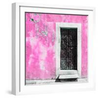 ¡Viva Mexico! Square Collection - Hot Pink Wall of Silence-Philippe Hugonnard-Framed Photographic Print