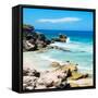 ?Viva Mexico! Square Collection - Isla Mujeres Coastline II-Philippe Hugonnard-Framed Stretched Canvas