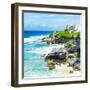 ¡Viva Mexico! Square Collection - Isla Mujeres Coastline-Philippe Hugonnard-Framed Photographic Print