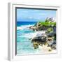 ¡Viva Mexico! Square Collection - Isla Mujeres Coastline-Philippe Hugonnard-Framed Photographic Print