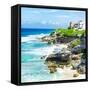 ¡Viva Mexico! Square Collection - Isla Mujeres Coastline-Philippe Hugonnard-Framed Stretched Canvas