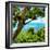 ¡Viva Mexico! Square Collection - Isla Mujeres View II-Philippe Hugonnard-Framed Photographic Print