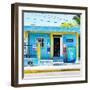 ¡Viva Mexico! Square Collection - "La Esquina" Blue Supermarket - Cancun-Philippe Hugonnard-Framed Photographic Print