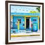 ¡Viva Mexico! Square Collection - "La Esquina" Blue Supermarket - Cancun-Philippe Hugonnard-Framed Photographic Print