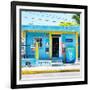 ¡Viva Mexico! Square Collection - "La Esquina" Blue Supermarket - Cancun-Philippe Hugonnard-Framed Photographic Print