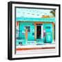 ¡Viva Mexico! Square Collection - "La Esquina" Coral Green Supermarket - Cancun-Philippe Hugonnard-Framed Photographic Print