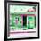 ¡Viva Mexico! Square Collection - "La Esquina" Green Supermarket - Cancun-Philippe Hugonnard-Framed Photographic Print