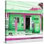 ¡Viva Mexico! Square Collection - "La Esquina" Green Supermarket - Cancun-Philippe Hugonnard-Stretched Canvas
