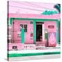 ¡Viva Mexico! Square Collection - "La Esquina" Pink Supermarket - Cancun-Philippe Hugonnard-Stretched Canvas