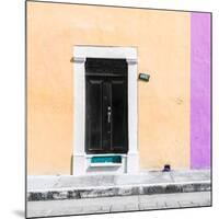 ¡Viva Mexico! Square Collection - Light Yellow and Mauve Facade - Campeche-Philippe Hugonnard-Mounted Photographic Print