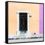 ¡Viva Mexico! Square Collection - Light Yellow and Mauve Facade - Campeche-Philippe Hugonnard-Framed Stretched Canvas