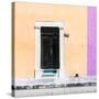 ¡Viva Mexico! Square Collection - Light Yellow and Mauve Facade - Campeche-Philippe Hugonnard-Stretched Canvas