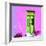 ¡Viva Mexico! Square Collection - Lime Green Door & Pink Wall in Campeche-Philippe Hugonnard-Framed Photographic Print