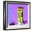 ¡Viva Mexico! Square Collection - Lime Green Door & Purple Wall in Campeche-Philippe Hugonnard-Framed Photographic Print