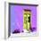 ¡Viva Mexico! Square Collection - Lime Green Door & Purple Wall in Campeche-Philippe Hugonnard-Framed Photographic Print