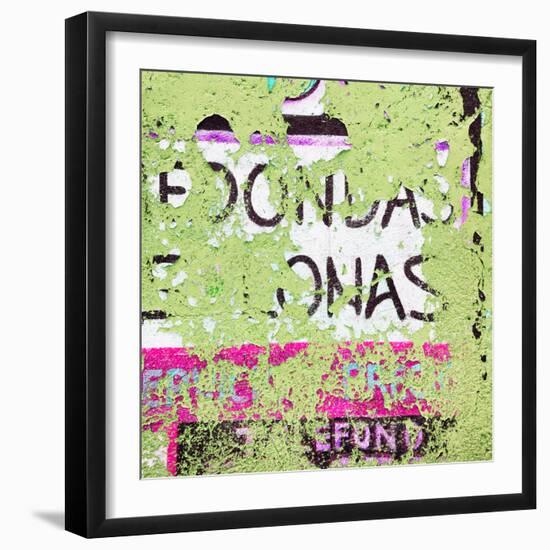 ¡Viva Mexico! Square Collection - Lime Green Grunge Wall-Philippe Hugonnard-Framed Photographic Print