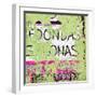 ¡Viva Mexico! Square Collection - Lime Green Grunge Wall-Philippe Hugonnard-Framed Photographic Print